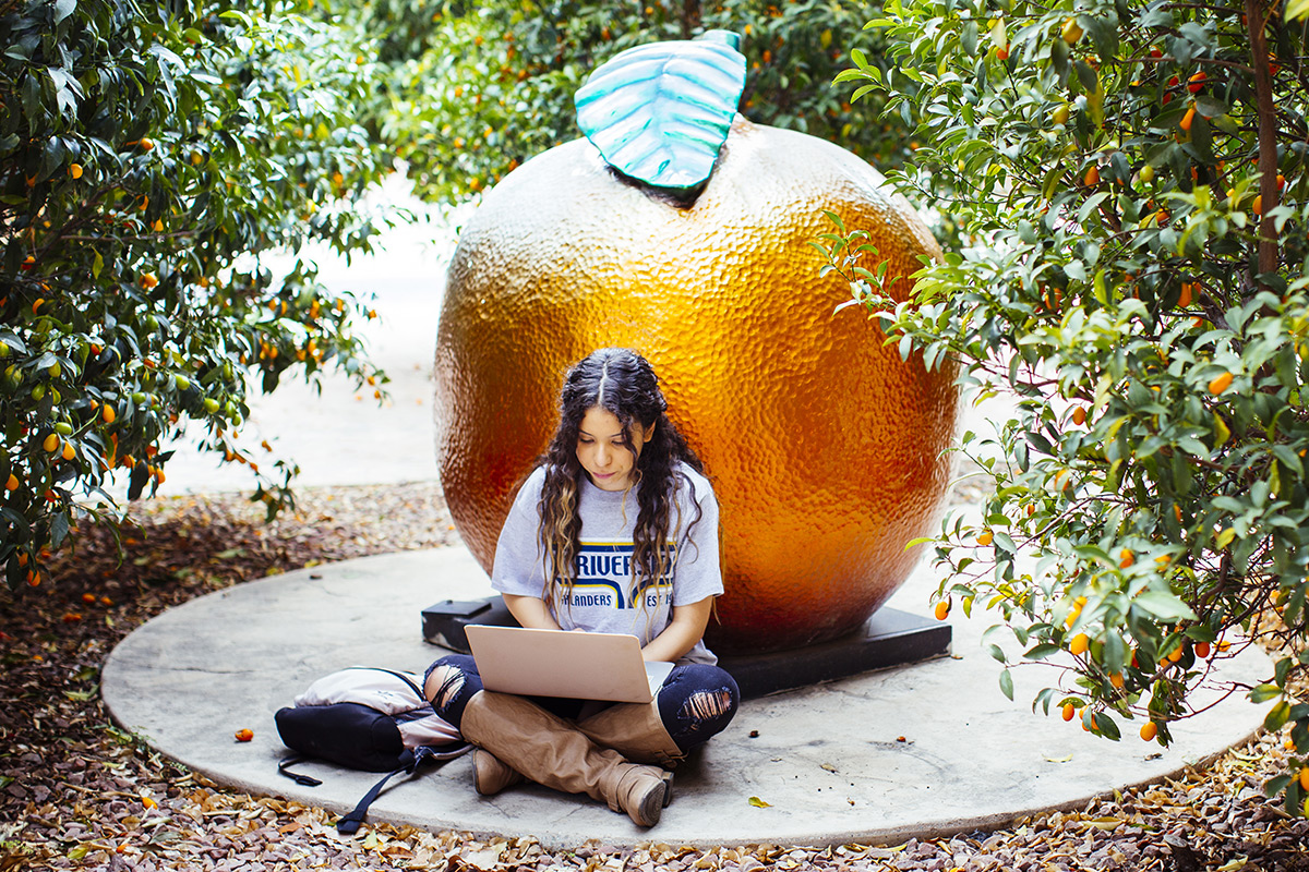 Students gathered during a campus experience